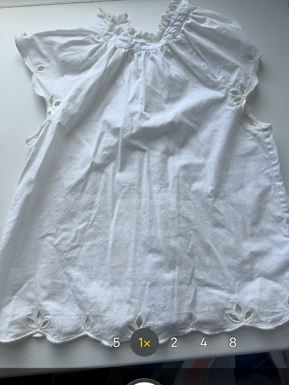 Cleobella white Embroidered Cotton Top